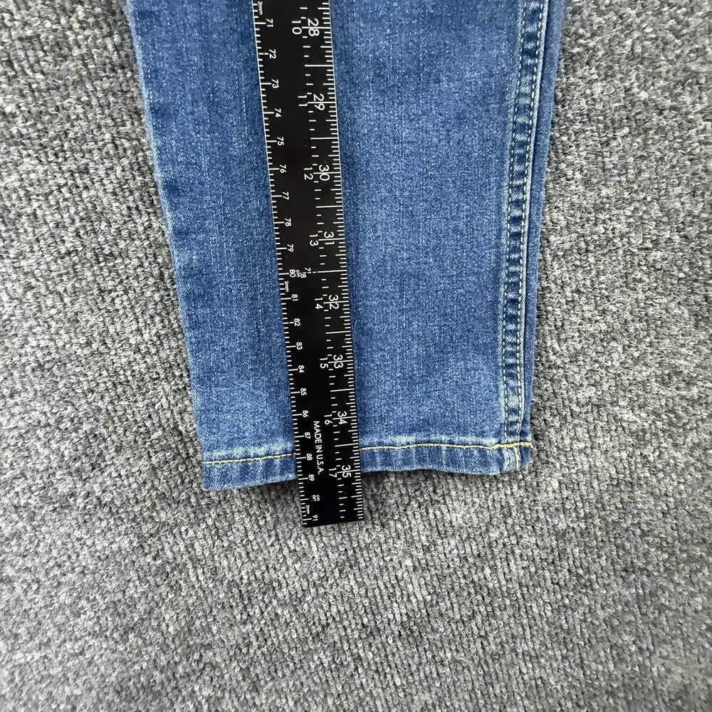 Cat & Jack Jeans Youth 14 Blue Straight Super Stretch Denim Adjustable Waist‎